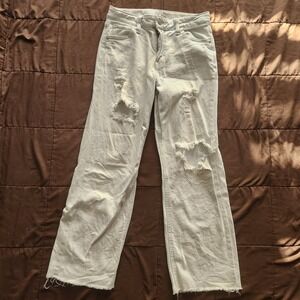 Art Class Girls light wash Denim Distressed Jeans size 10. Almost white